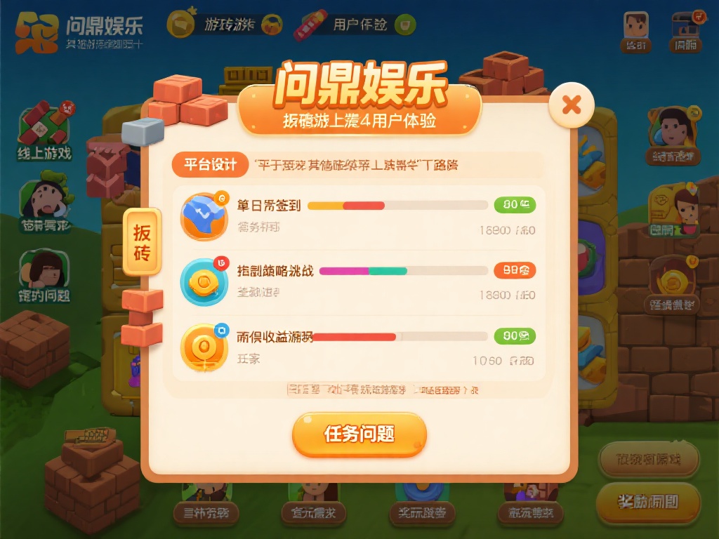 问鼎娱乐搬砖游戏:轻松赚钱的线上娱乐新选择 (问鼎娱乐搬砖游戏:轻松赚钱的线上娱乐新选择,开启财富之旅!) 与其他线上游戏不同,问鼎娱乐的搬砖游戏注重用户体验